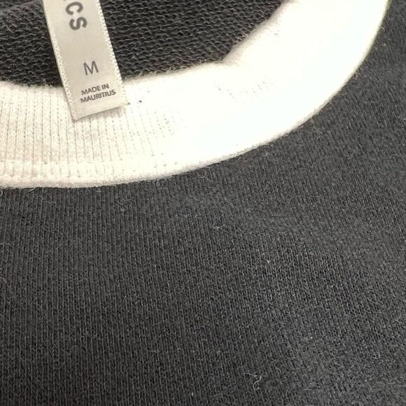 Fabletics Becky black and white French Terry mini dress size M - Picture 14 of 14